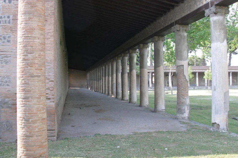 a picture of a large covered area in the day