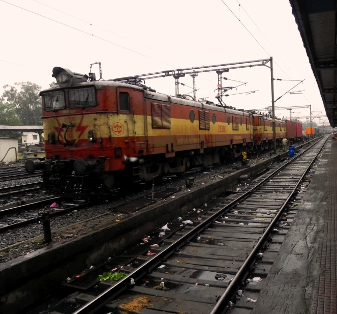 a train that is sitting on the track