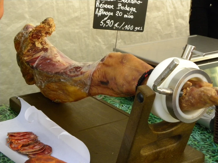 a sculpture of a human stomach being examined by a doctor