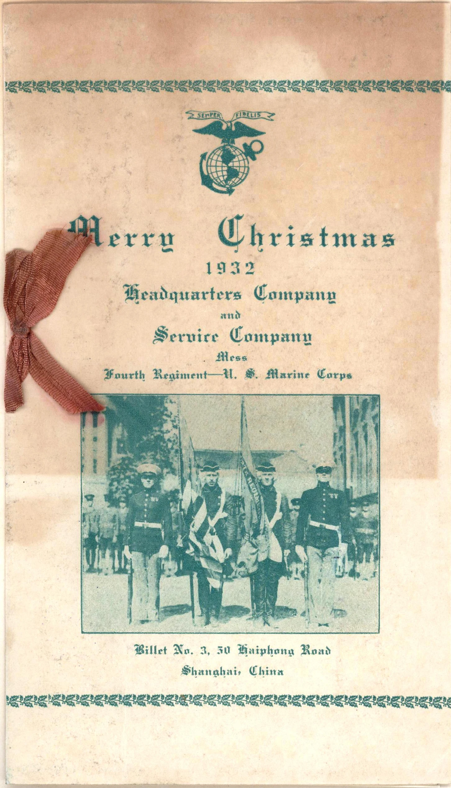 the front cover to a christmas greeting book