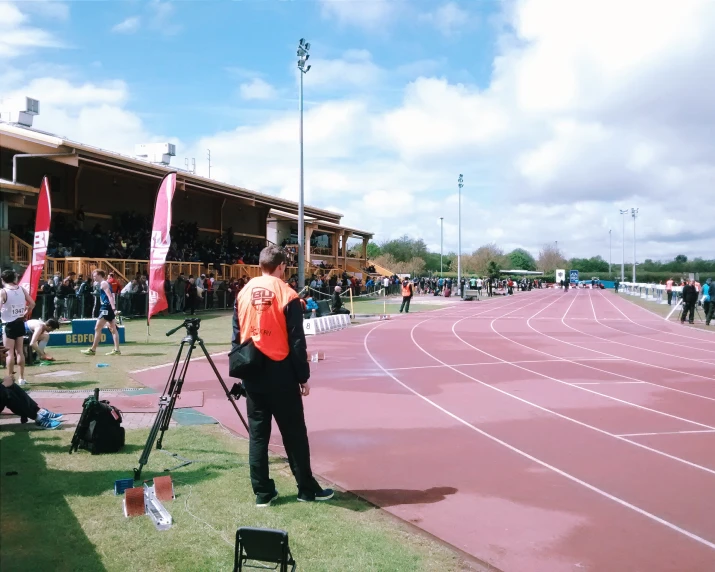 an image of a man that is standing on a track