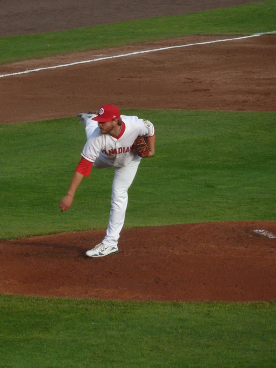 the pitcher is on the mound in the pitch