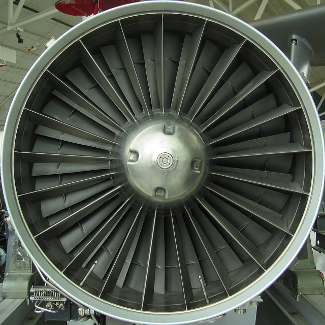 the turbine of a plane is very big