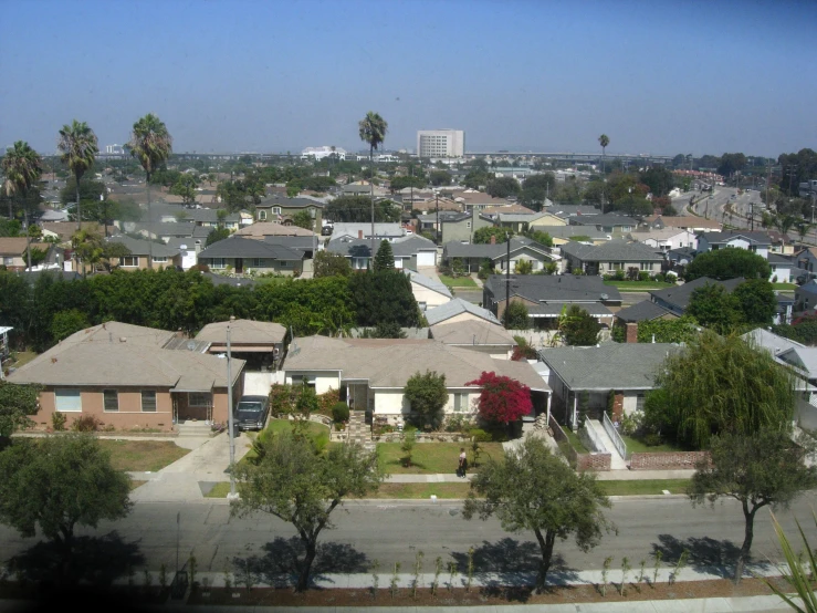 view of homes in residential areas on clear day