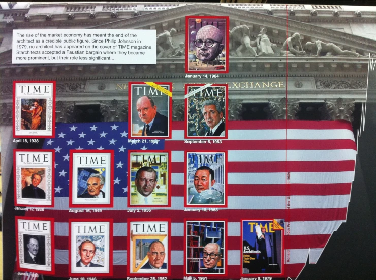 the poster shows images of various presidents