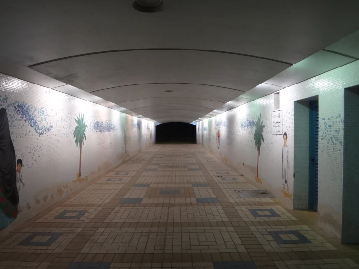 an image of an empty subway tunnel