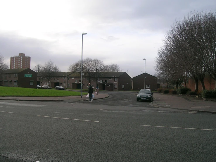 a group of cars parked at an intersection