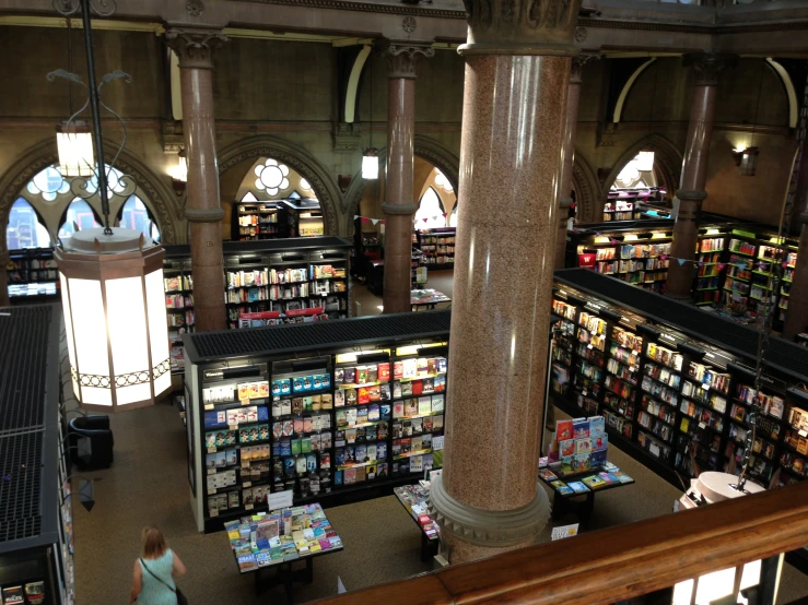 a bookstore filled with lots of books