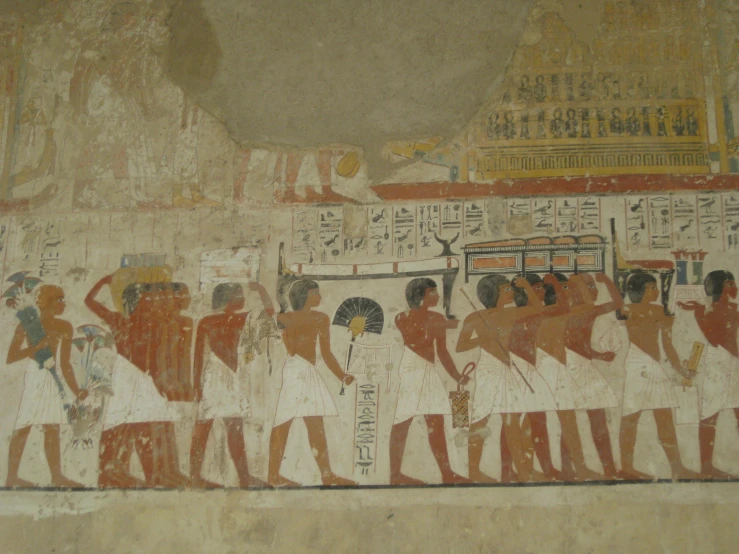 painting of ancient egyptian people and ancient egypt