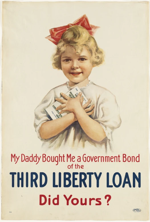 a poster advertising the liberty loan for children