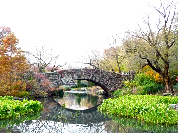 a bridge that has been constructed over water