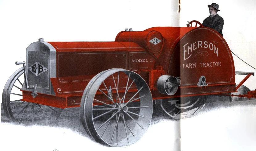 an old time fire engine is shown