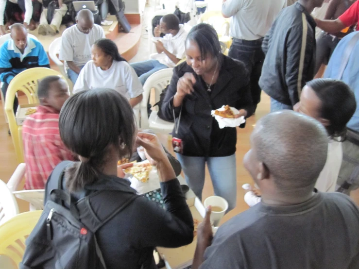 people enjoying themselves during an active event