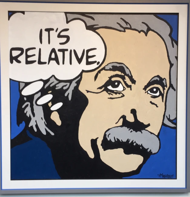 a painting that has been altered to say it's reflexative