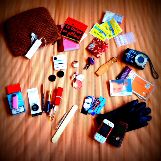 a picture of a group of items spread out