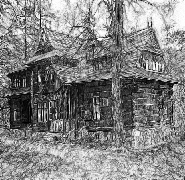 a house is shown in this drawing