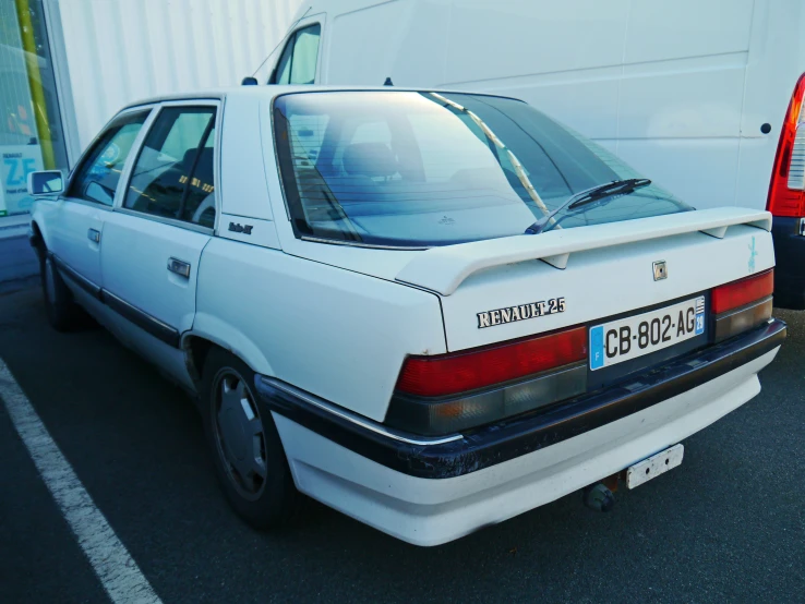 this is an image of the back of a car