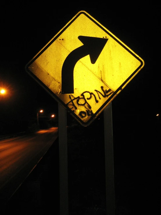 a traffic sign sitting on the side of a street