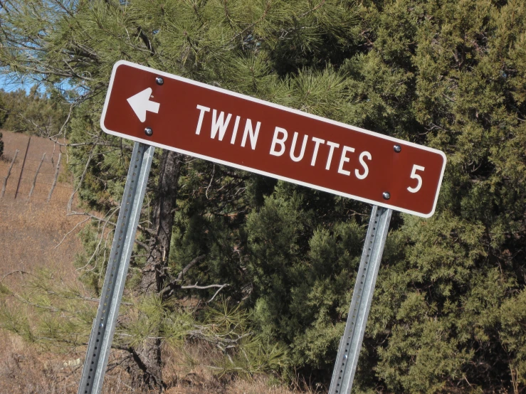 a sign points the direction to two s