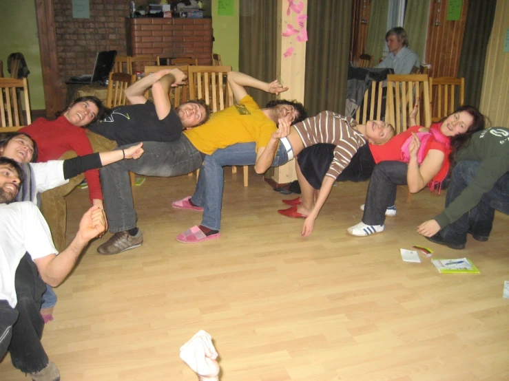 a group of people pose for the camera