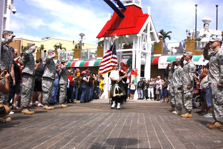 an image of a parade going by