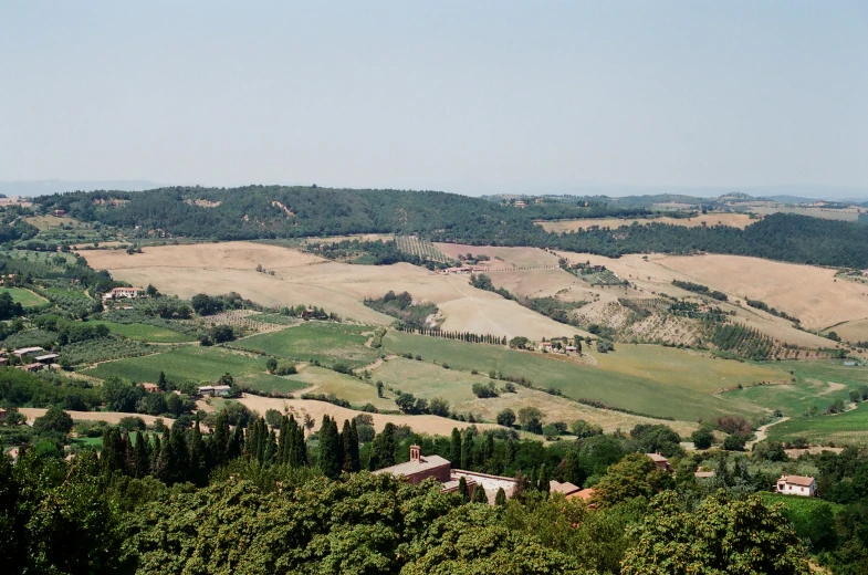 a wide view of a mountain valley