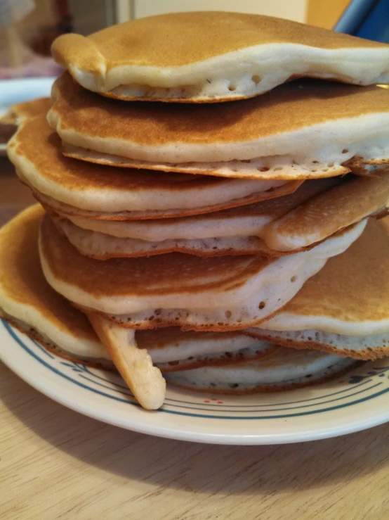 stack of pancakes with lots of glaze on top