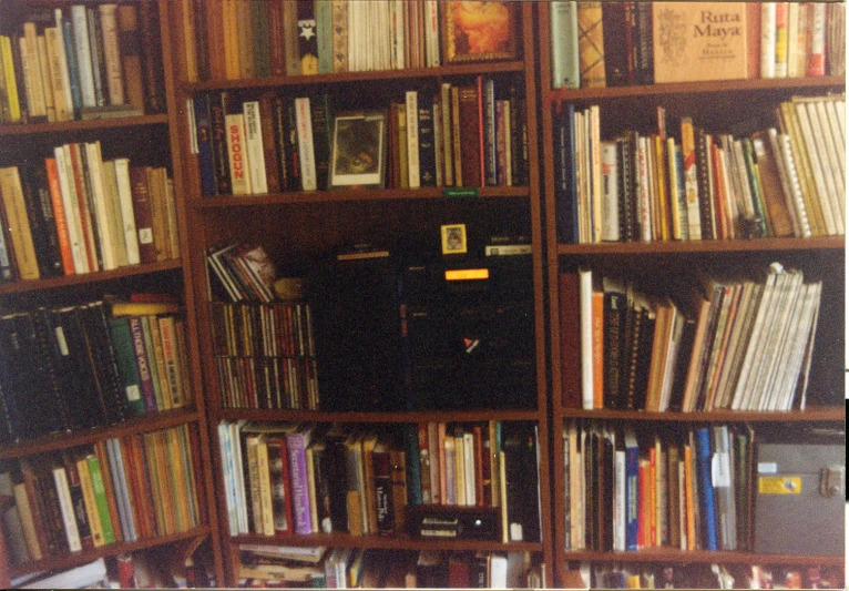 an image of books in the bookshelf that is full of books