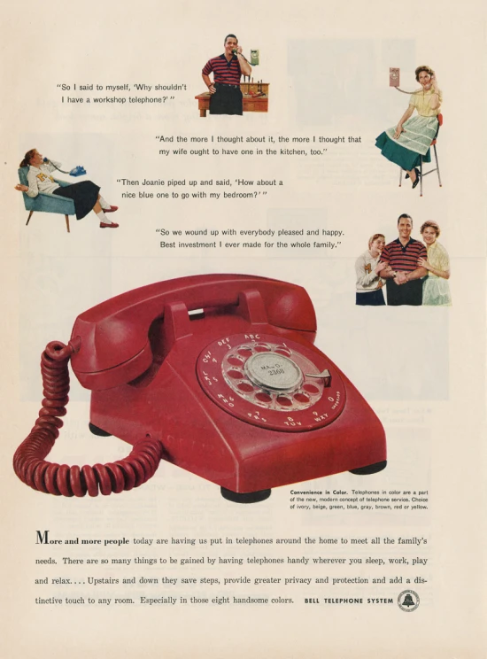an advertit for the belliss phone is shown