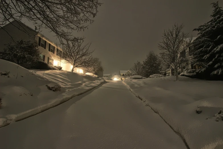 the snow on the ground has just cleared up