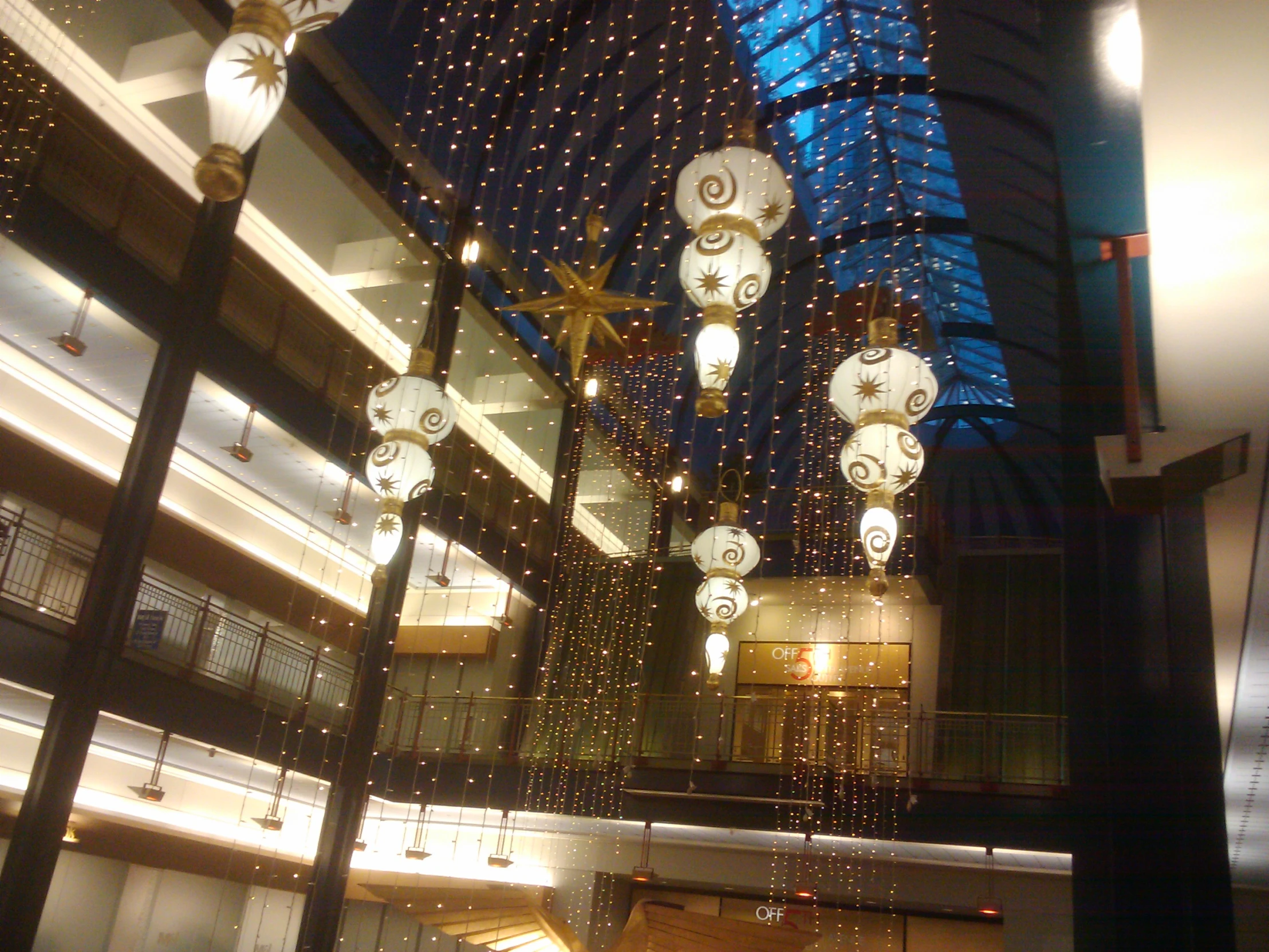 an elegantly lit lobby of a el or condo