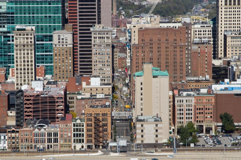 a city filled with lots of tall buildings