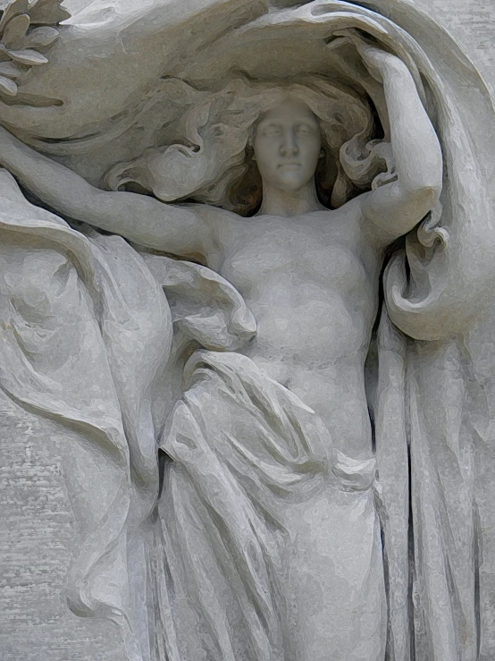 this is an image of a statue with outstretched hands