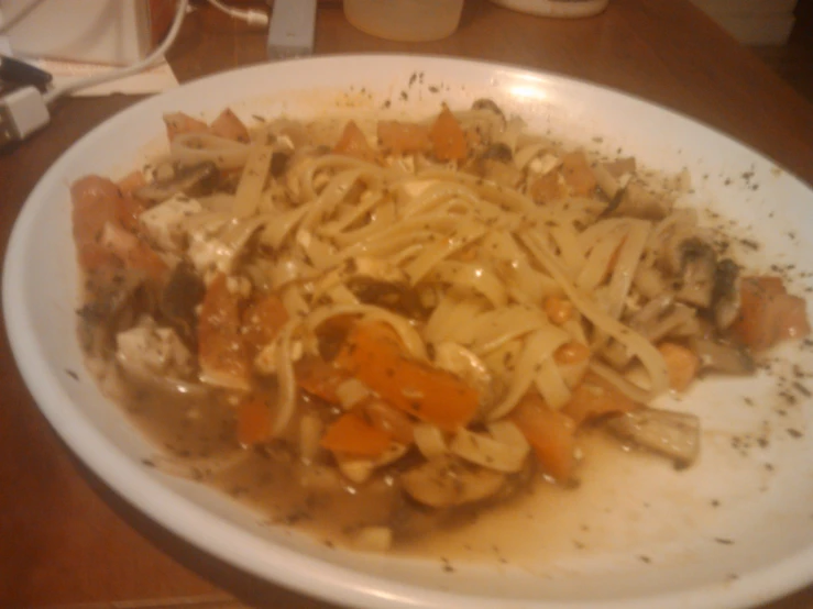 a plate of food on a table at a restaurant