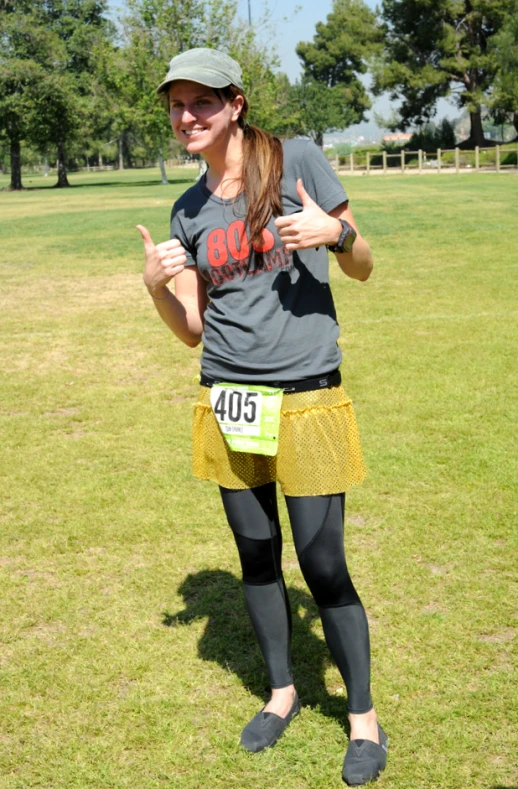 a person in a run shirt posing for a picture