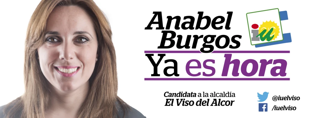 an image of the smiling woman with the spanish words anabel burges ya es hora