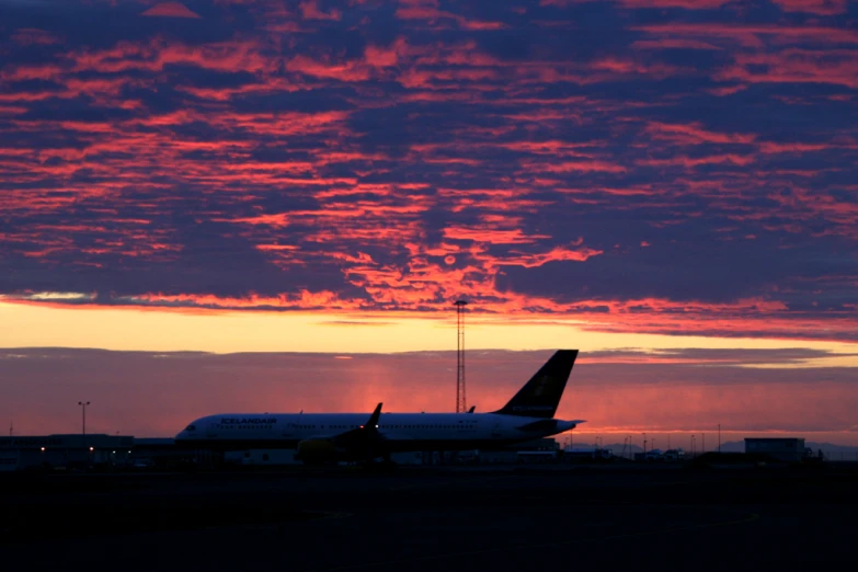 a big jumbo jet on a runway