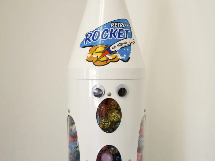 the rocket has many magnets all over it