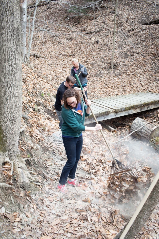 there is a young person with a brush in hand