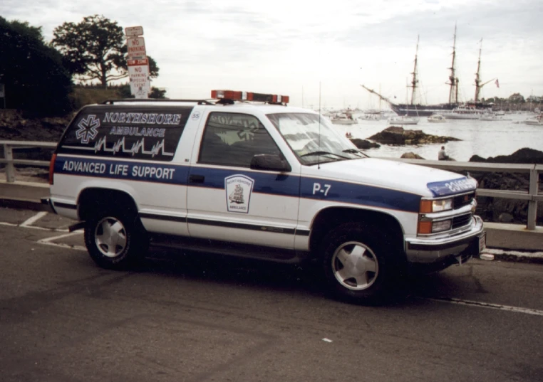 a police van with a nurse badge on the side