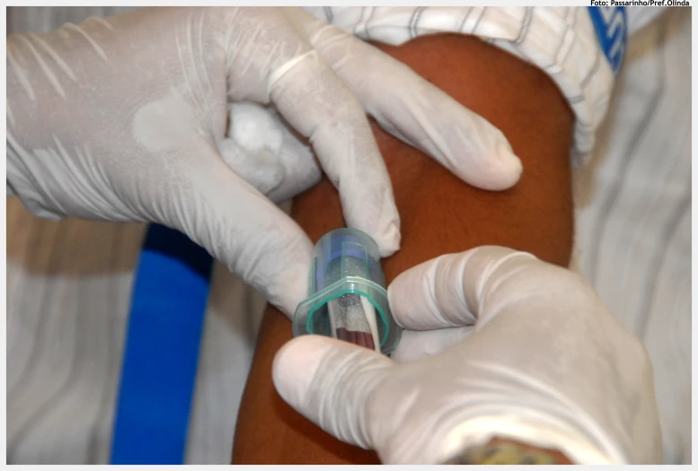 closeup of medical equipment in a person's hands