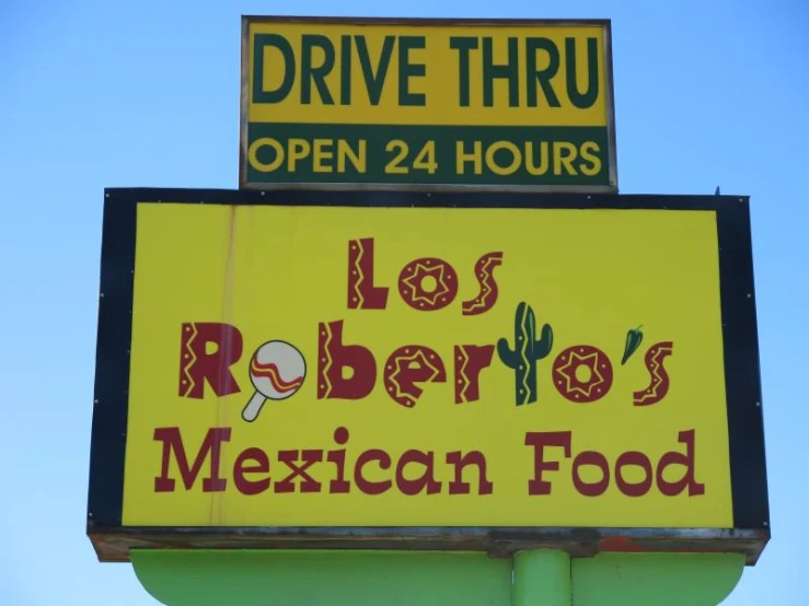 this sign is for a mexican restaurant