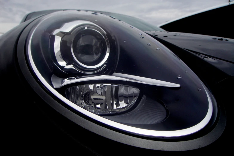 the headlights and tail lights on a car