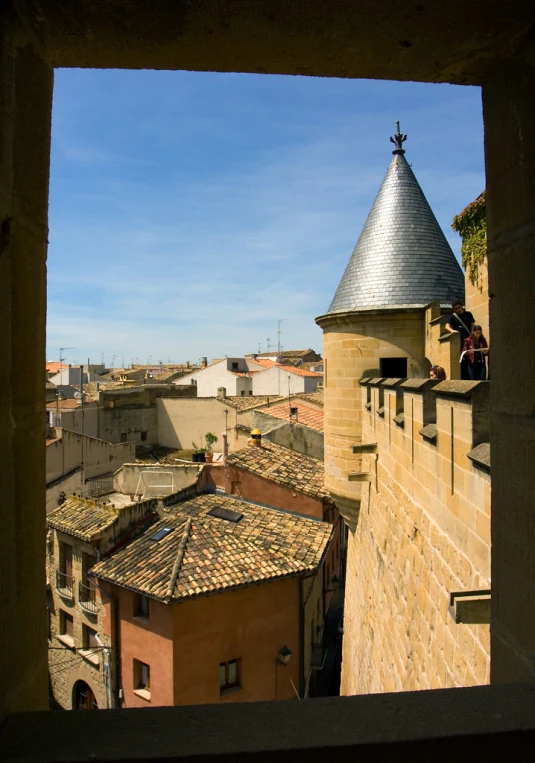 the view from the windows in the old town