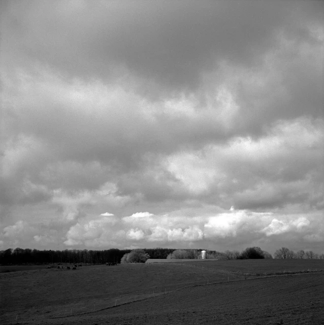 a black and white po of a cloudy sky