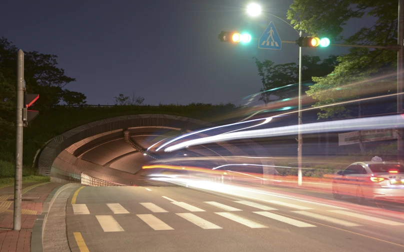 a traffic signal with lots of lights on it