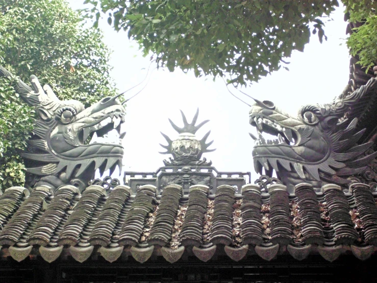 this is an architectural roof that looks like asian style