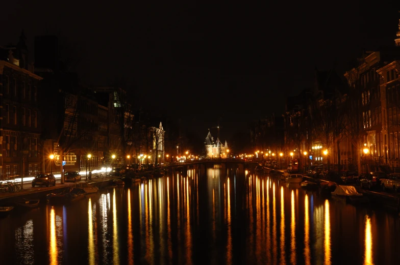 there is a small river going through the city