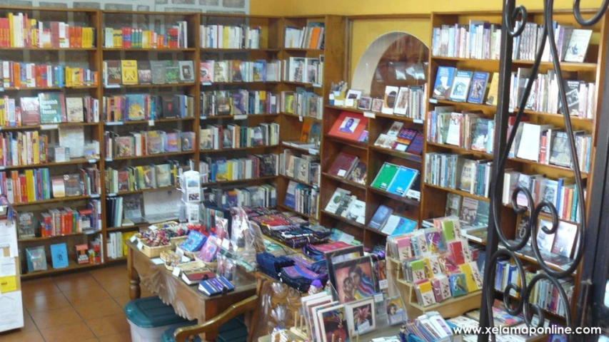 a small liry with rows of books lined up