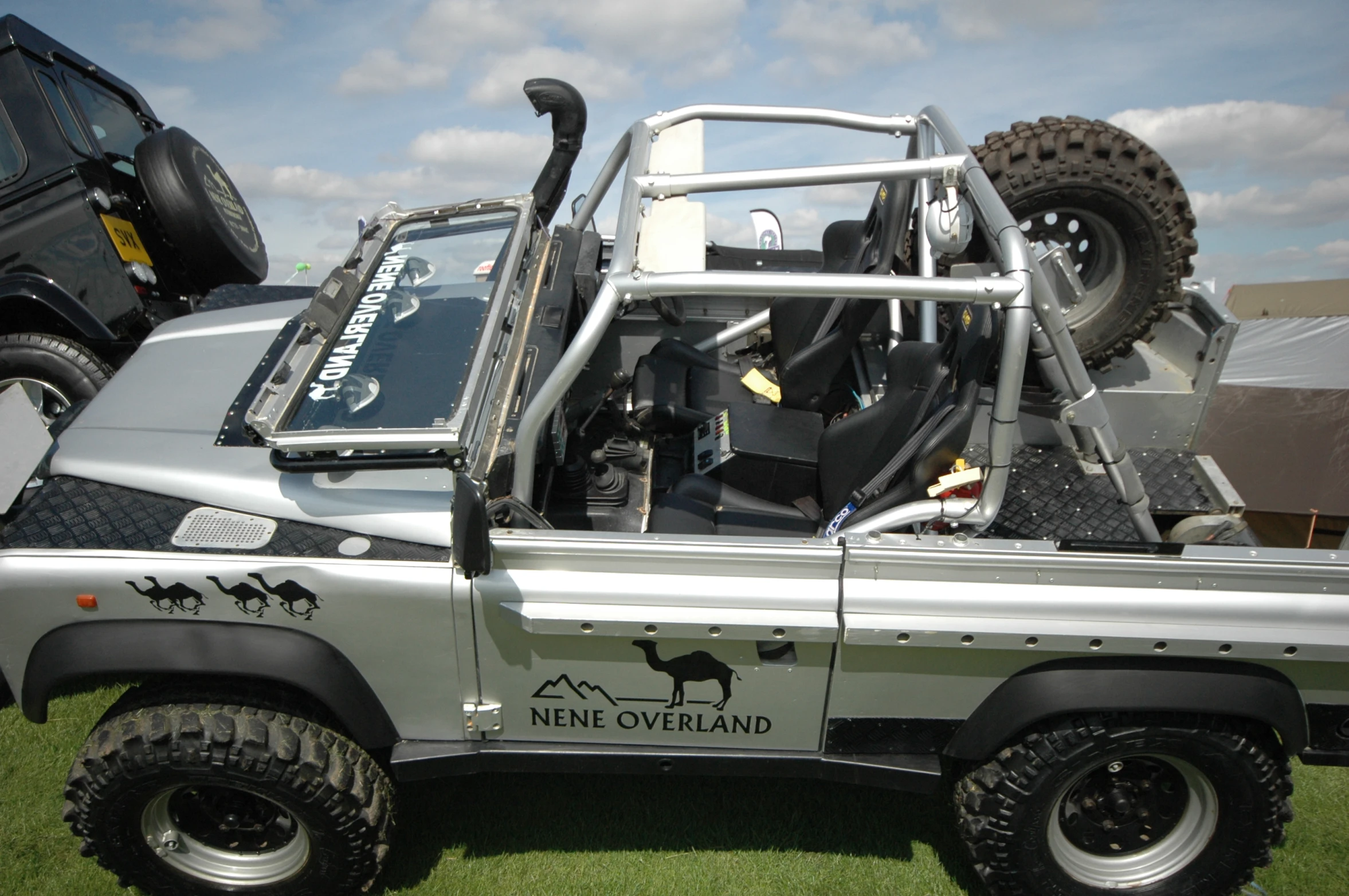 a car that is being used for a vehicle show